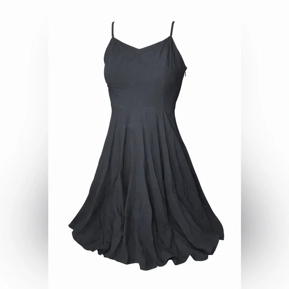 Old Navy Black Skater Dress - Picture 2 of 7